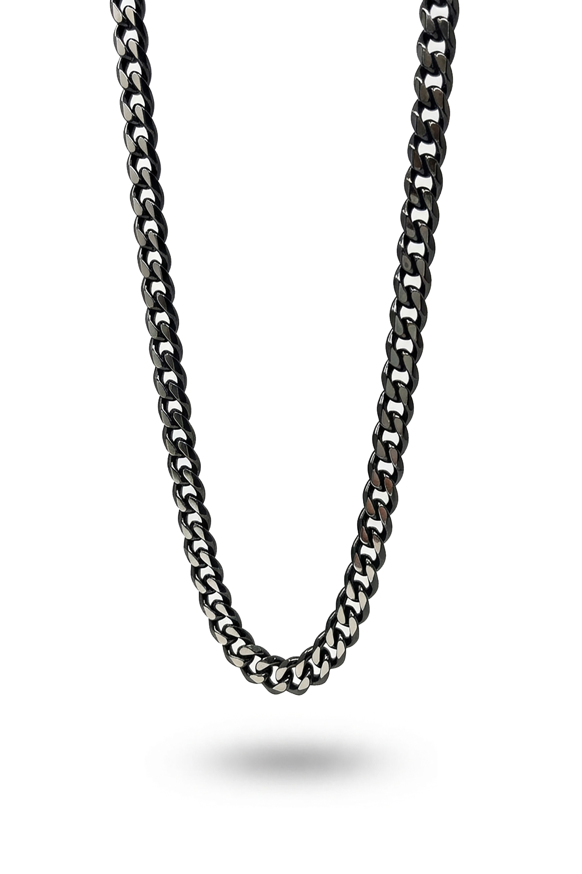 Erkek Çift Renk Siyah Beyaz Gurmet Zincir Kolye