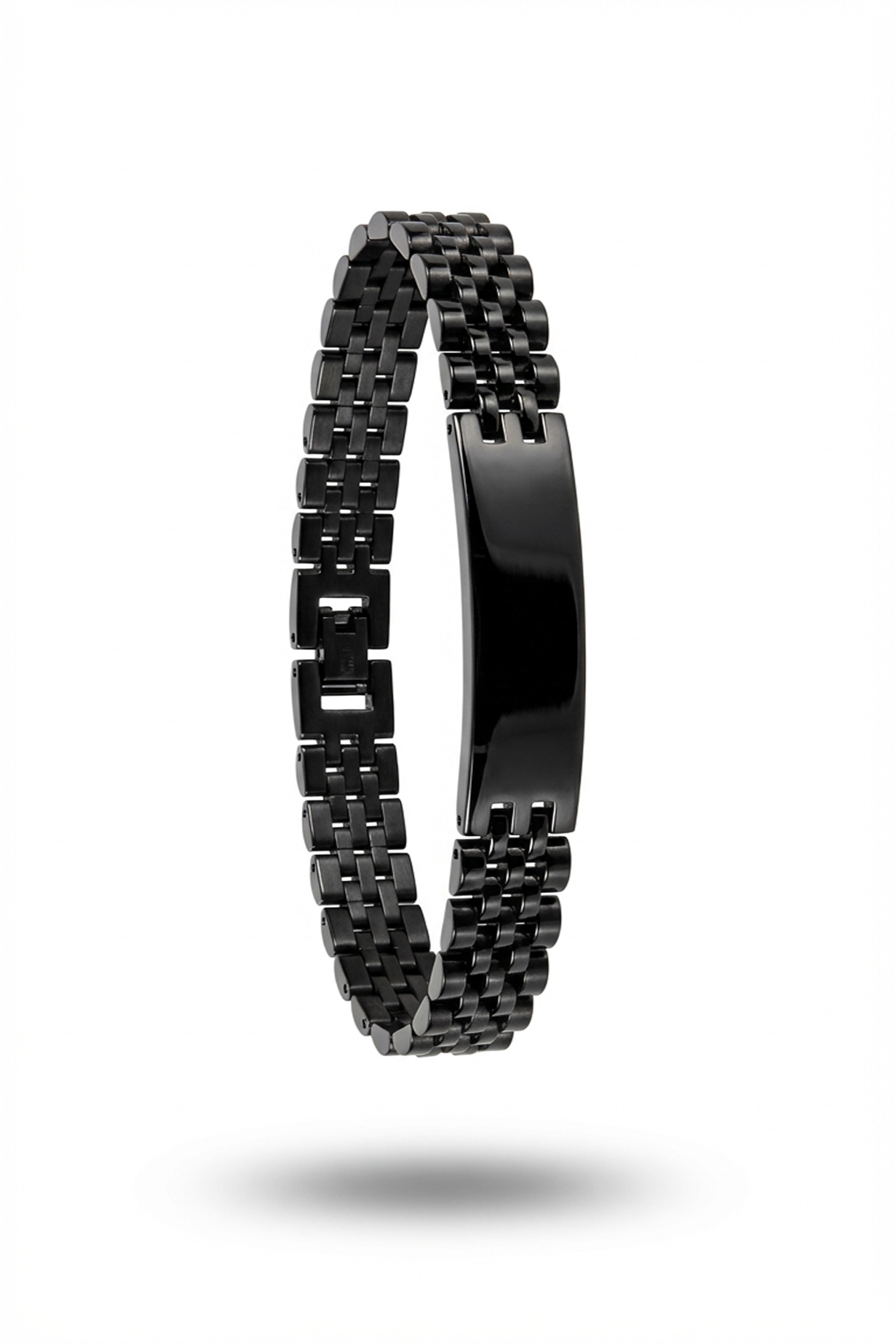 Erkek Siyah Rolex Künye Bileklik