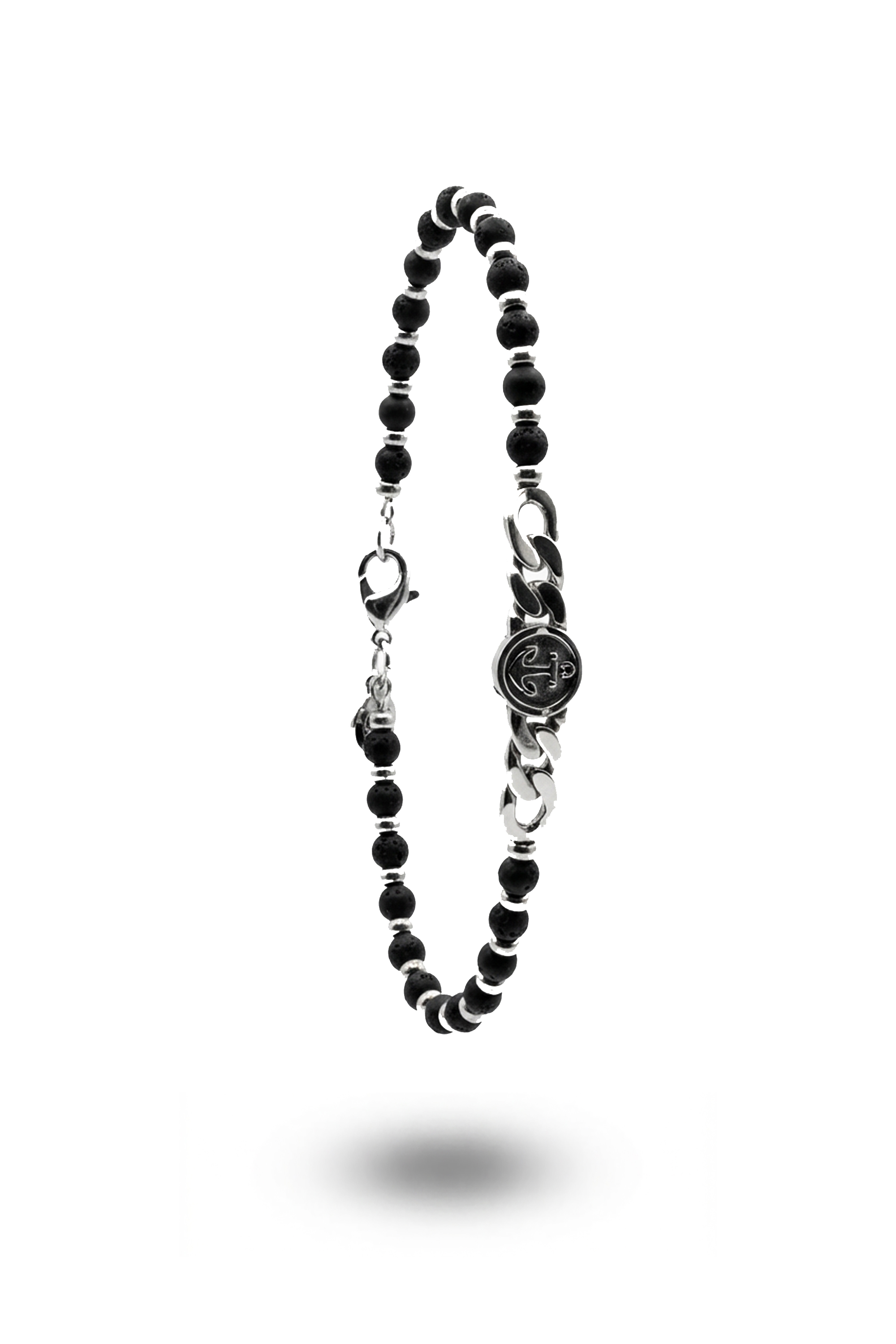 Erkek Beyaz Çapa Figürlü Bileklik