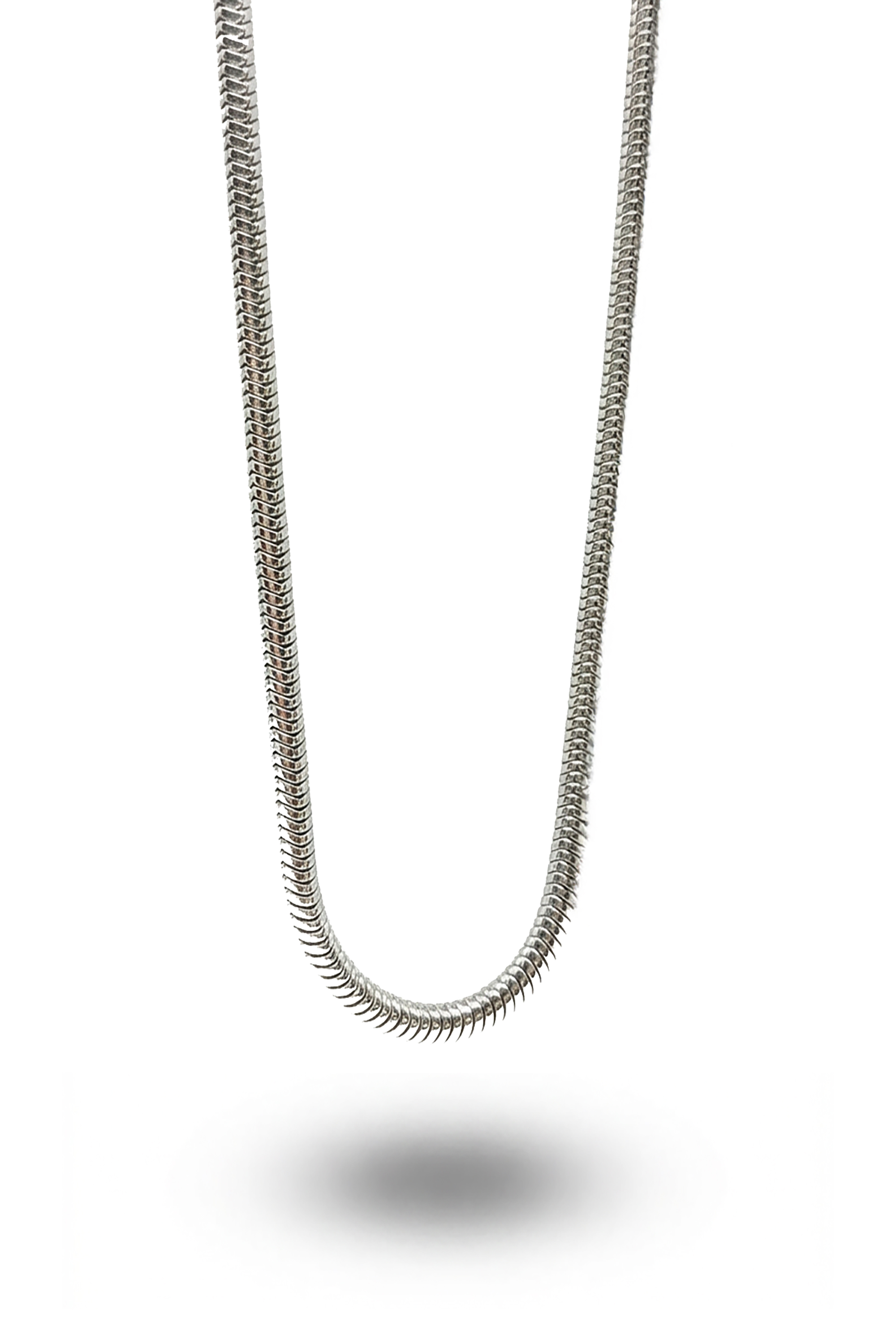 Erkek Beyaz Boru Zincir Kolye